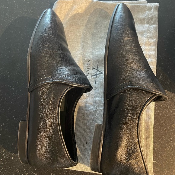 Aquatalia Revy Weatherproof Loafer Women’s size 6, Black Nappa Soft Leather. - Picture 4 of 5
